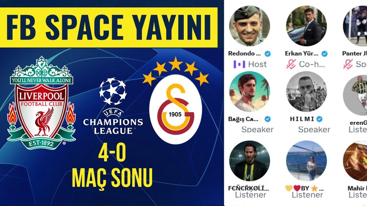 Liverpool 4-0 Galatasaray Maç Sonu | Fenerbahçe Space Odası | Şampiyonlar Ligi Maçları