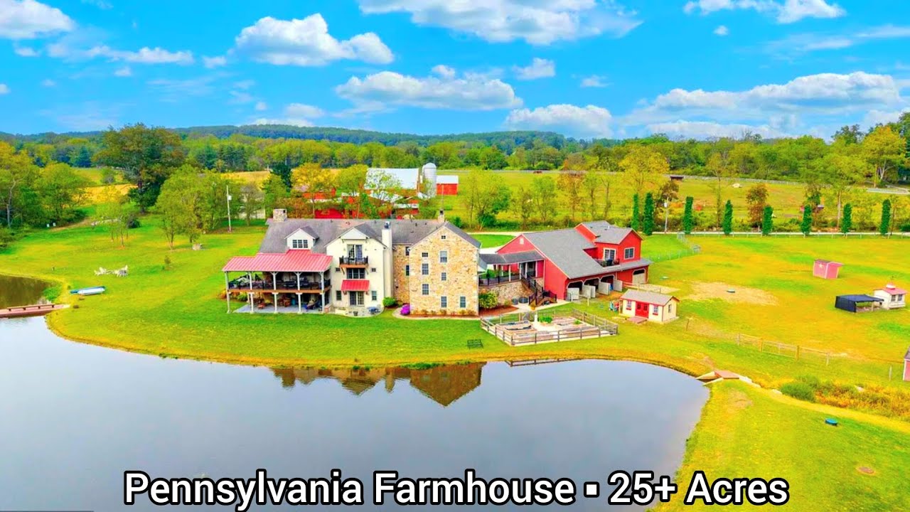 Pennsylvania Farmhouse For Sale | 25 Acres | Pennsylvania Real Estate | Grist Mill Farms For Sale