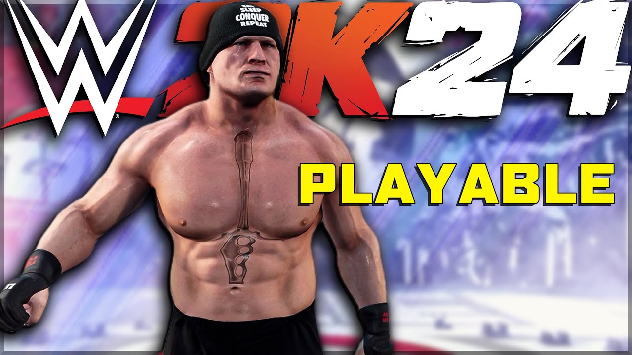 WWE 2K24 BROCK LESNAR PLAYABLE MODEL!
