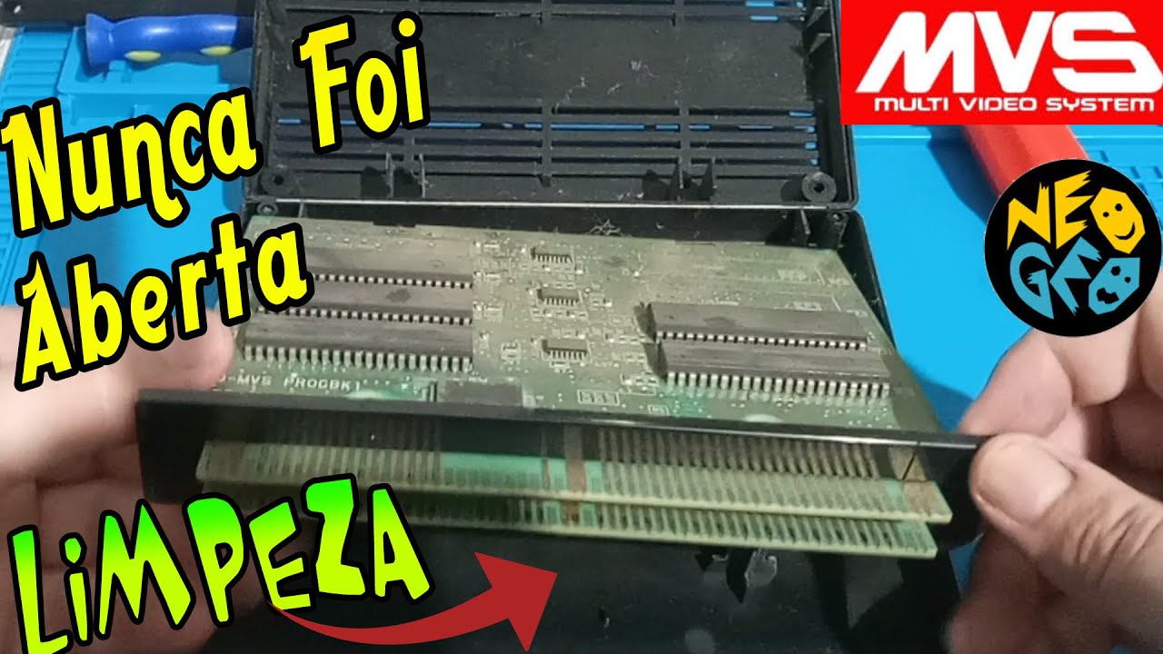 NEOGEO MVS Aprenda  Desmontar Limpar e Montar o Cartucho