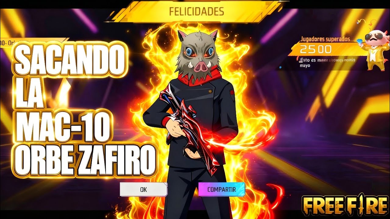 😱 CUANTO CUENTA LA MAC 10 ORBE  ZAFIRO EN RULETA DE TOKENS EN FREE FIRE 😱 DEL AÑO 2026