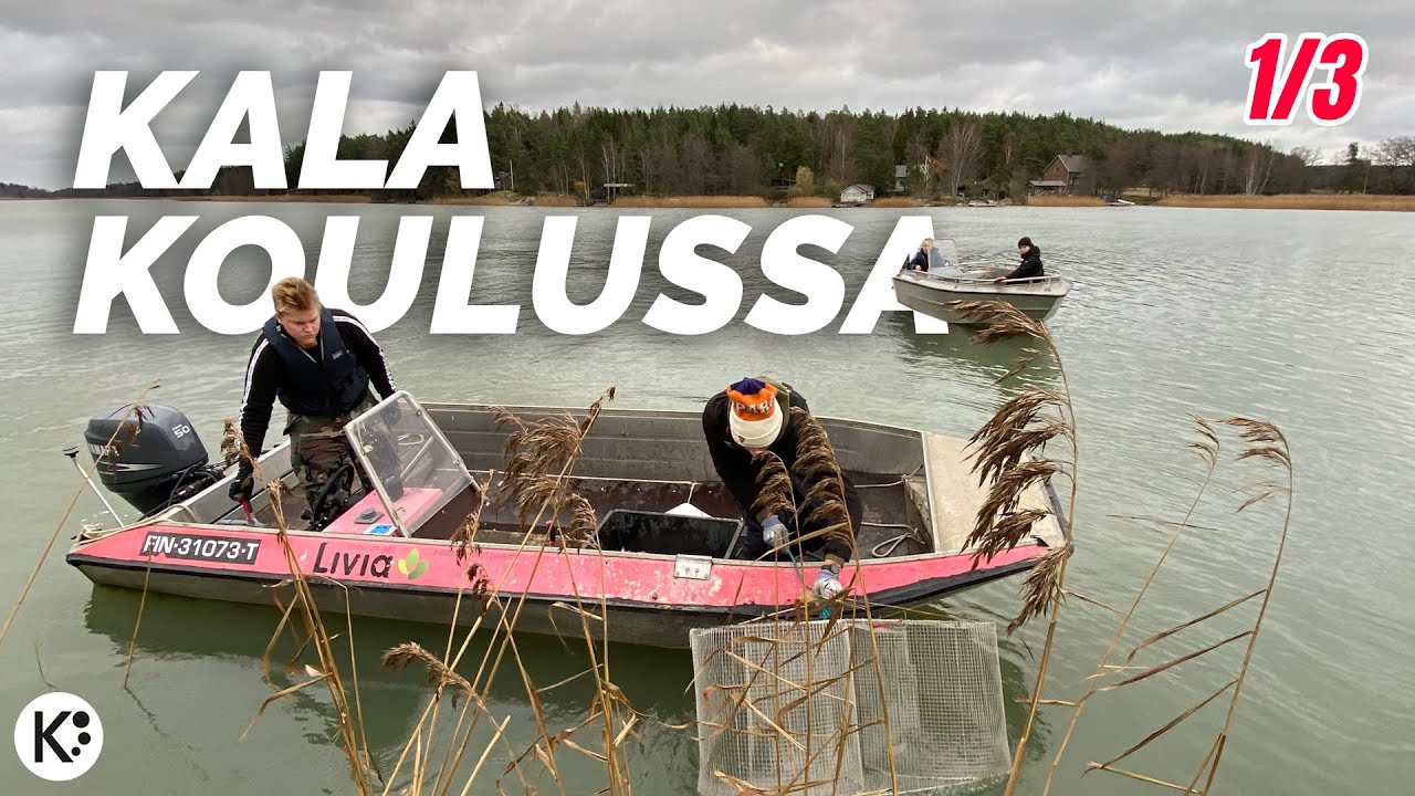 Päivä KALAKOULUSSA 1/3 – Ammattikalastusta & pyydysrakennusta