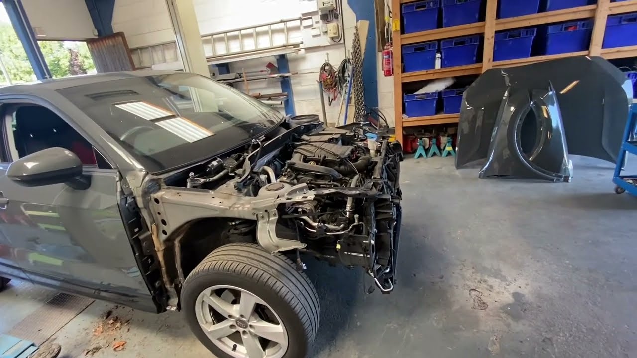 REPAIRING A 2018 CRASH DAMAGED SALVAGE AUDI Q2 CATOGRY N