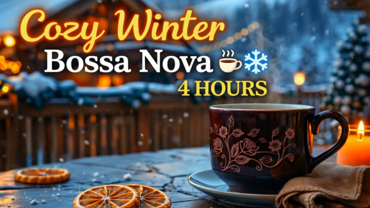 Cozy Winter Bossa Nova ☕❄️ – Warm Jazz Piano Cafe Music for Relaxing, Studying & Snowy Night Vibes