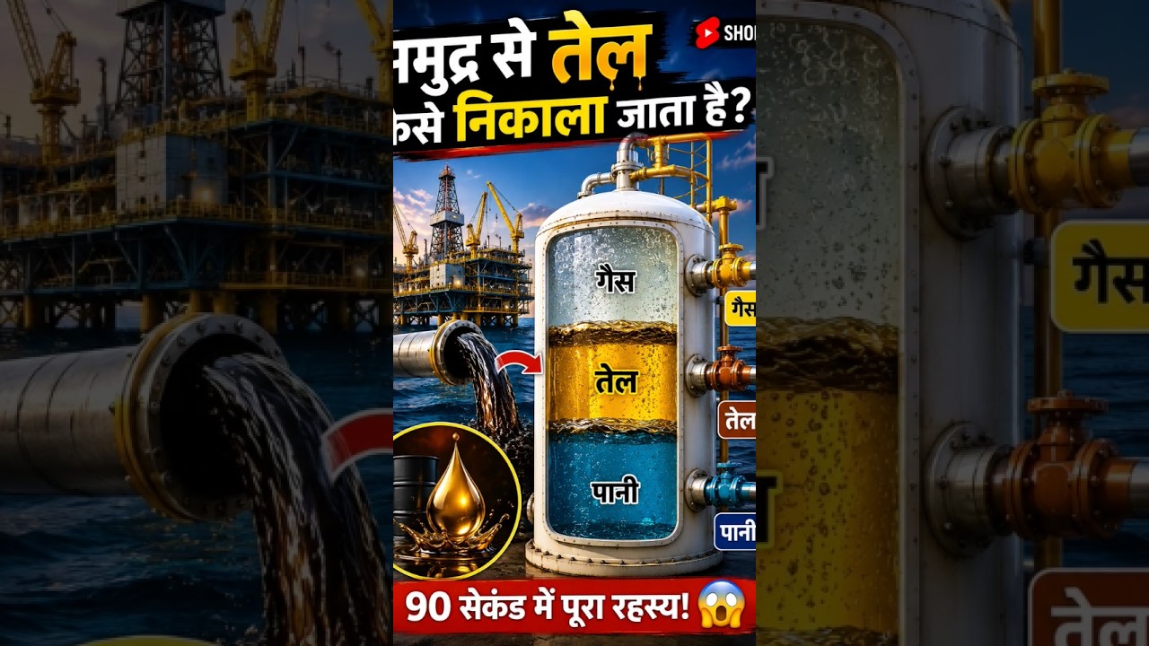😱 समुद्र के नीचे से तेल कैसे निकाला जाता है? | 90 सेकंड में पूरा रहस्य