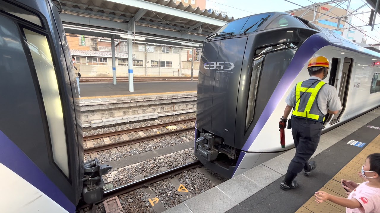 E353系　松本駅連結作業