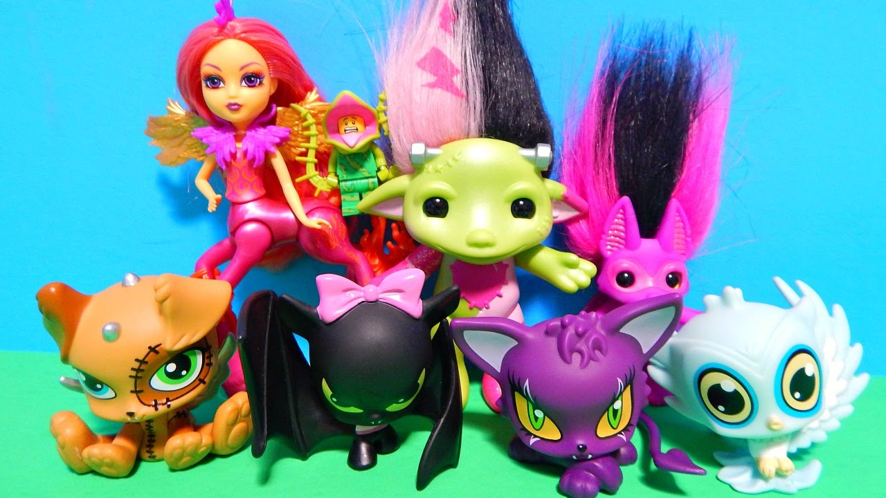 Monster High Flara Blaze Fright-Mares Vinyl Pets &  Zelf Dolls