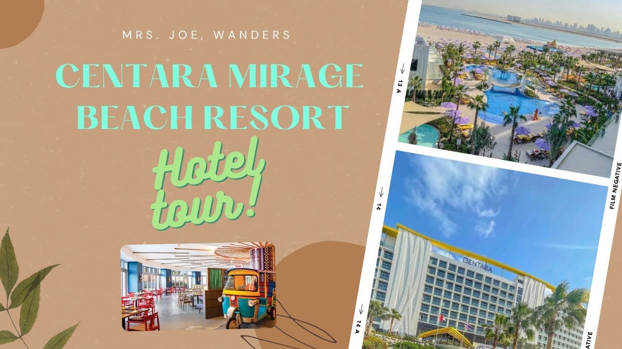 🏨CENTARA MIRAGE BEACH RESORT HOTEL TOUR | STAYCATION | DUBAI (4K)