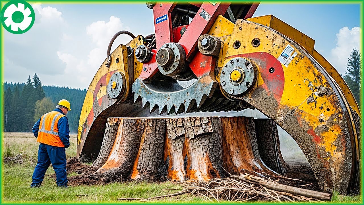 Extreme Dangerous Big Chainsaw Cutting Tree Machines | The Biggest Heavy Machinery - The Engine