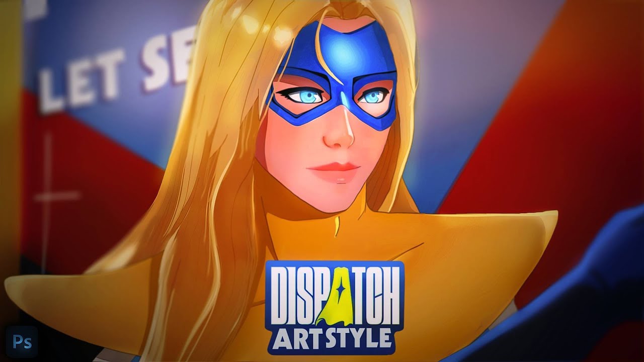I replicated Dispatch Art Style in Photoshop