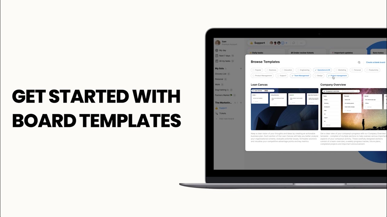 Get Started With Templates | Web, Windows, Mac | Any.do Workspace