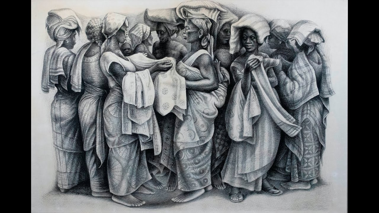 The work of John Biggers featured at Black Art Auction