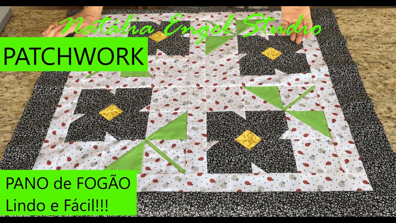 PANO de FOGÃO em PATCHWORK | Lindo e Fácil!