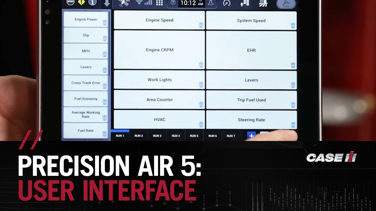 User interface options available when using a Pro 1200 Display for Precision Air 5 series air cart