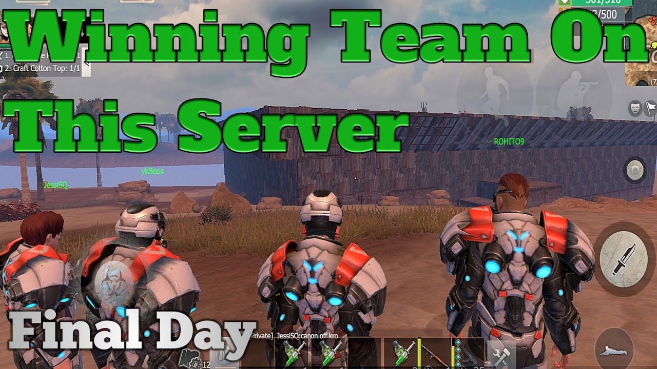 Winning Team On This Server Final Day || Last Day Rules Survival || Maxmore Gaming