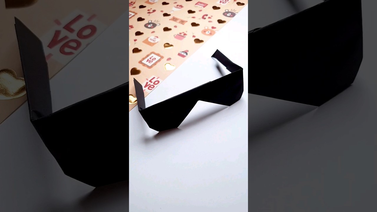 how to make paper glasses