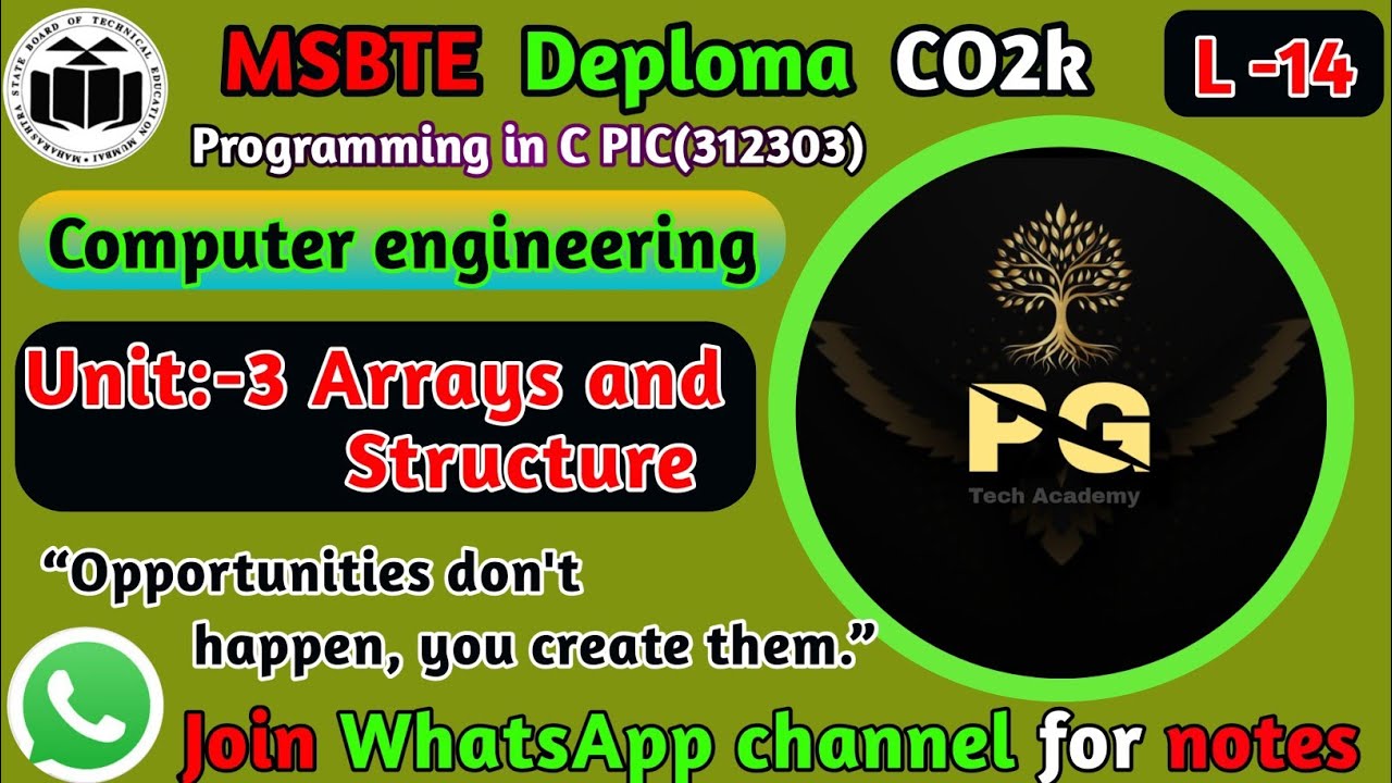 PIC C Programming Lecture 14 | Array of Structure in C | Declaration, Initialization & Programs#pic 