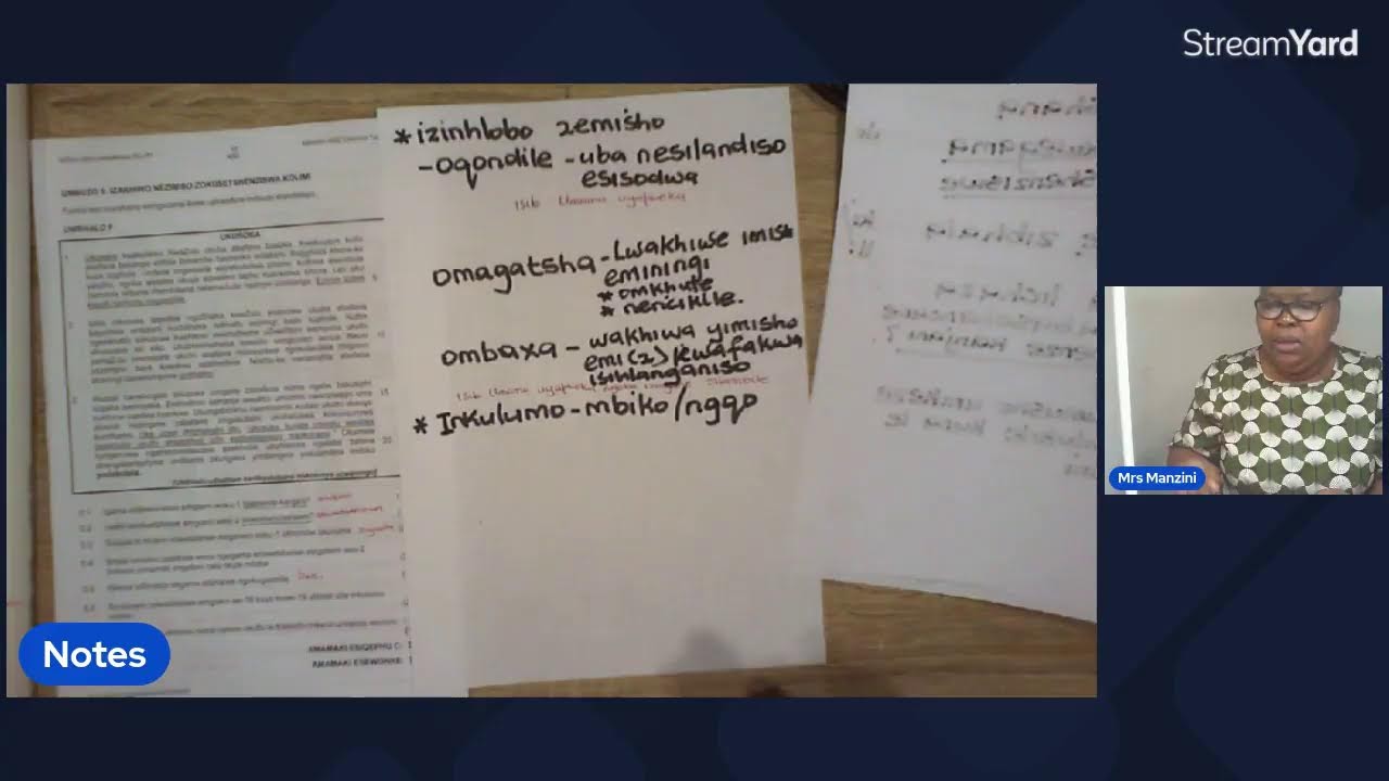 Zulu Revision With Mrs Manzini