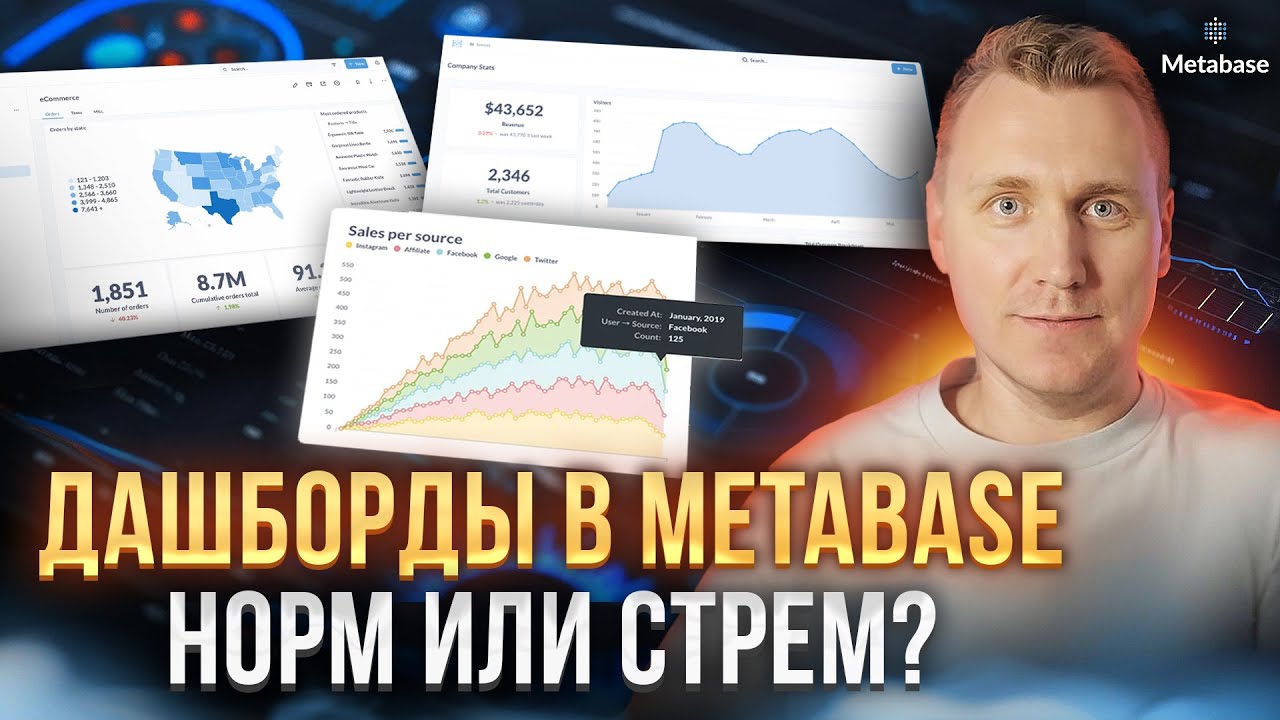 Визуализация данных в Metabase | Обзор на BI-тулы