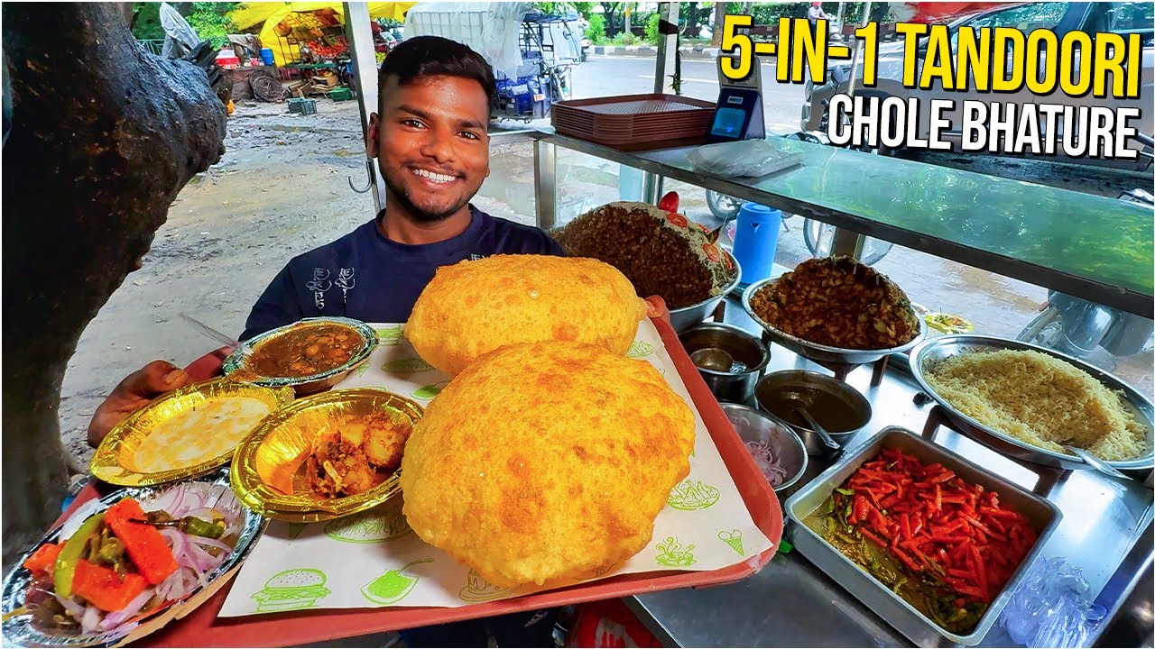 5-in-1 Indian Street Food Punjab | Tandoori Chole Bhature, Tadke Wale Rajma Chawal, Chole Kulche