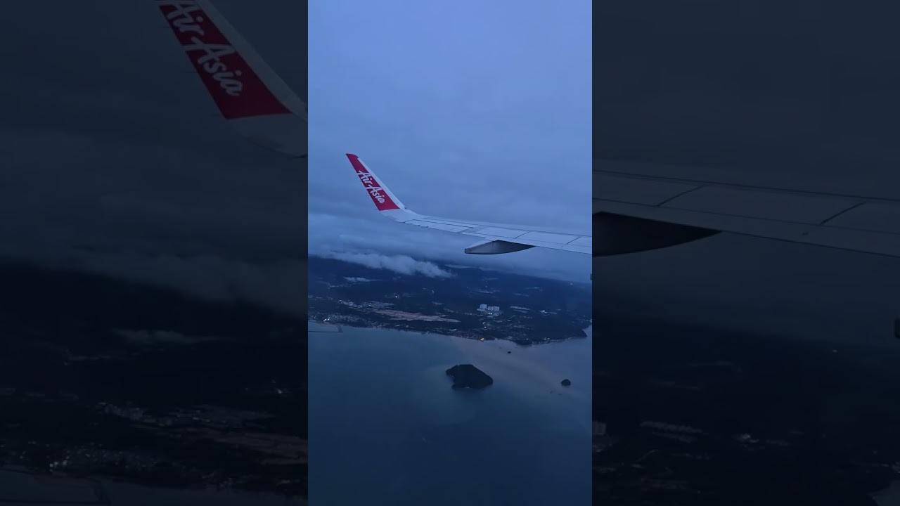 Take Off from Kota Kinabalu ✈️ Wing View Over Sabah Cityscape | 3-Min Real-Time Flight