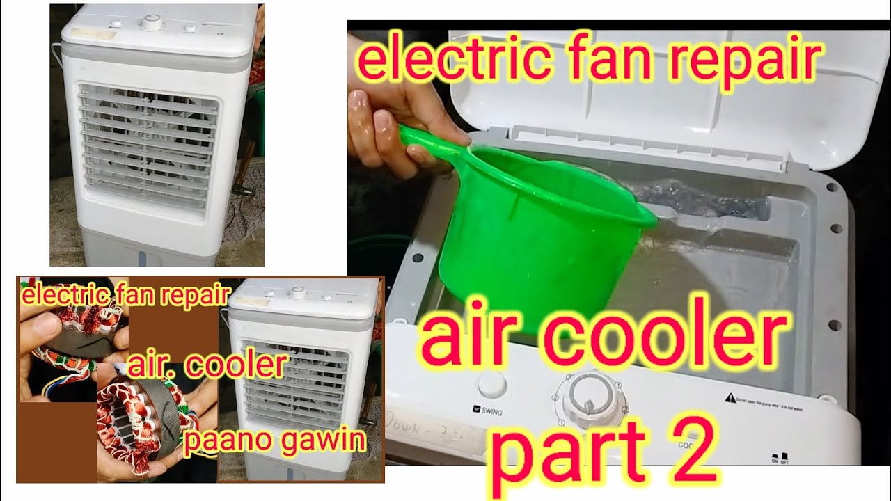 electric fan repair.. air cooler. part 2...how to assemble.
