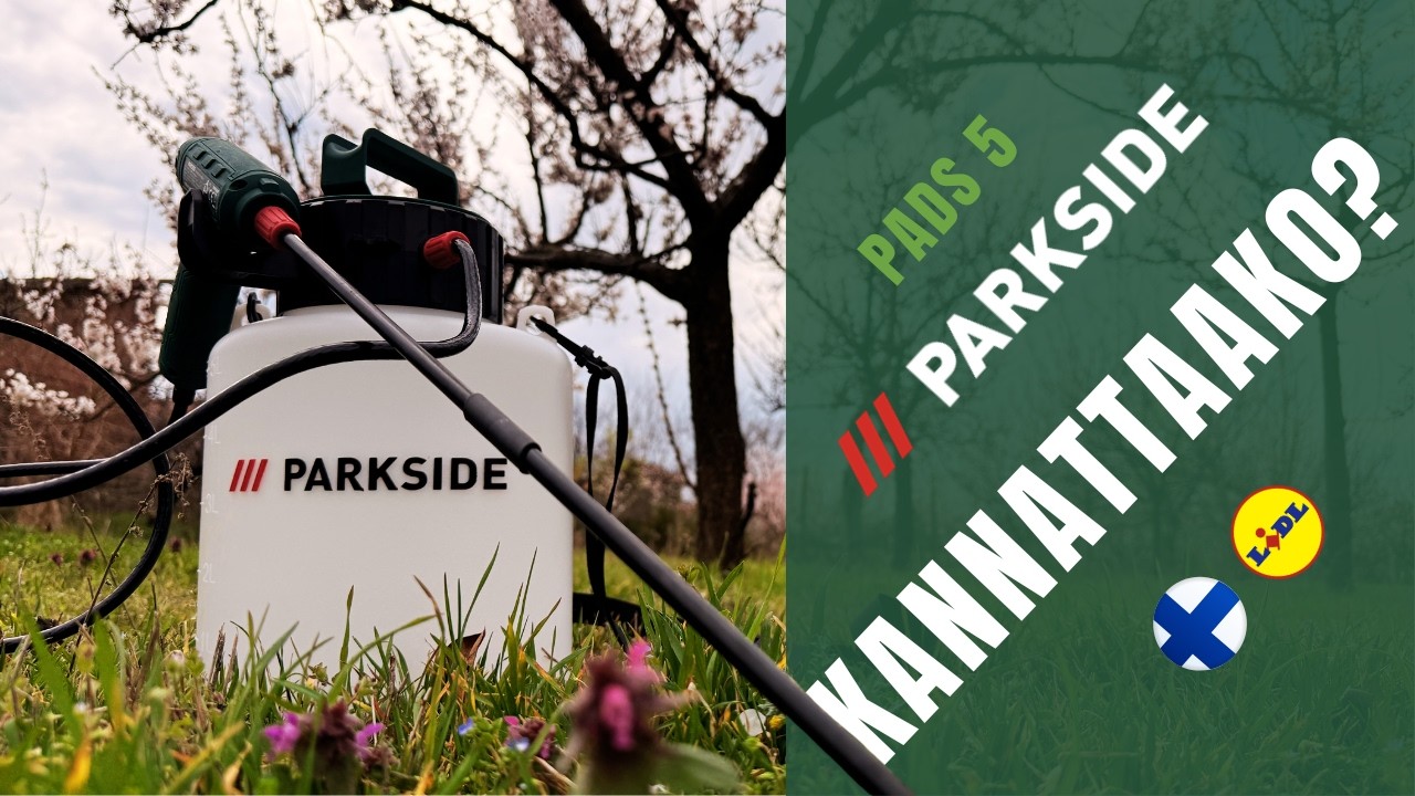 4 V:N AKKUK&Auml;YTT&Ouml;INEN PAINERUISKU Parkside PADS 5 B1  SUOMI FINLAND LIDL