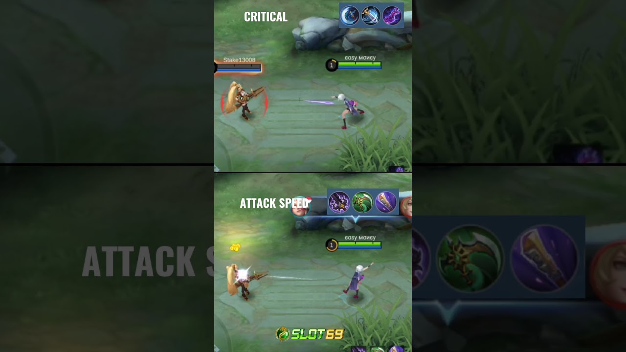 MELISA CRITICAL VS MELISA ATTACK SPEED ‼️ #mobilelegends #mlbb #shorts