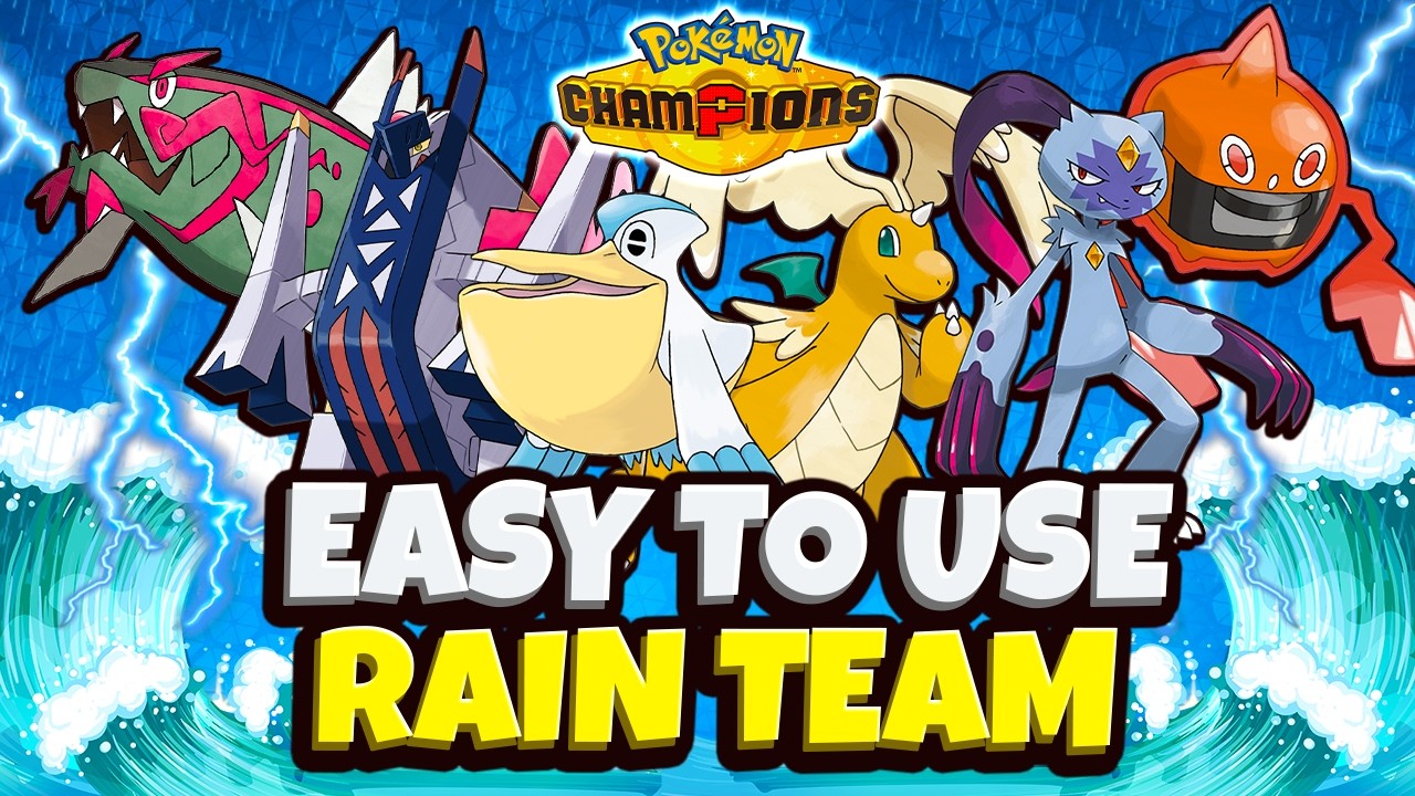 Лучшая команда для начинающих в Pok&eacute;mon Champions, использующая дождь.