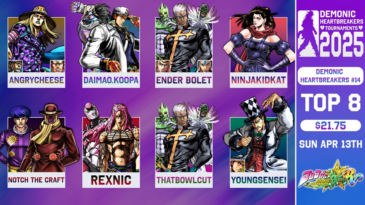 Demonic Heartbreakers #14 | JoJo's All Star Battle R Tournament Top 8