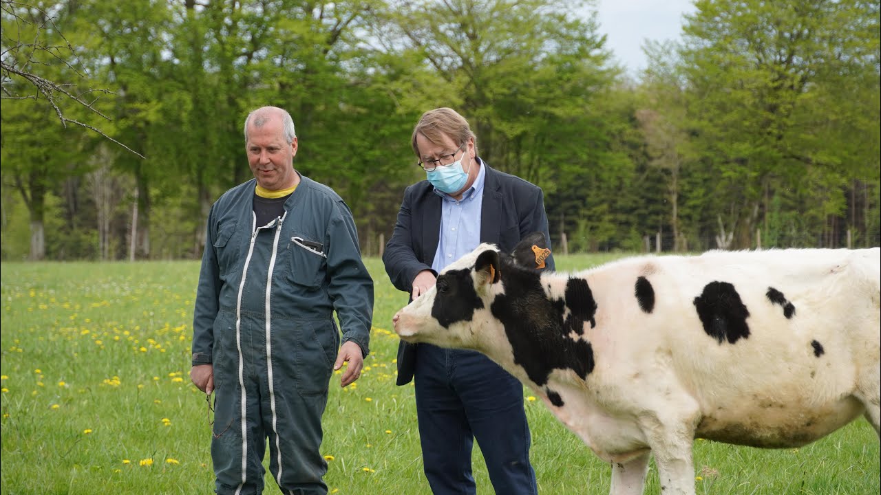 Agriculture Ardennes Thiérache - Visite de Jean-Louis Swartvagher à laurent Cousin