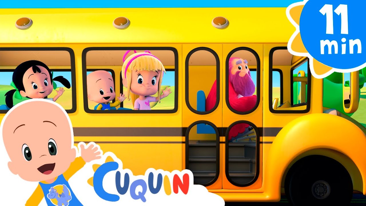 Las Ruedas de bus giran y giran | Cleo y Cuquín: canciones y vídeos educativos