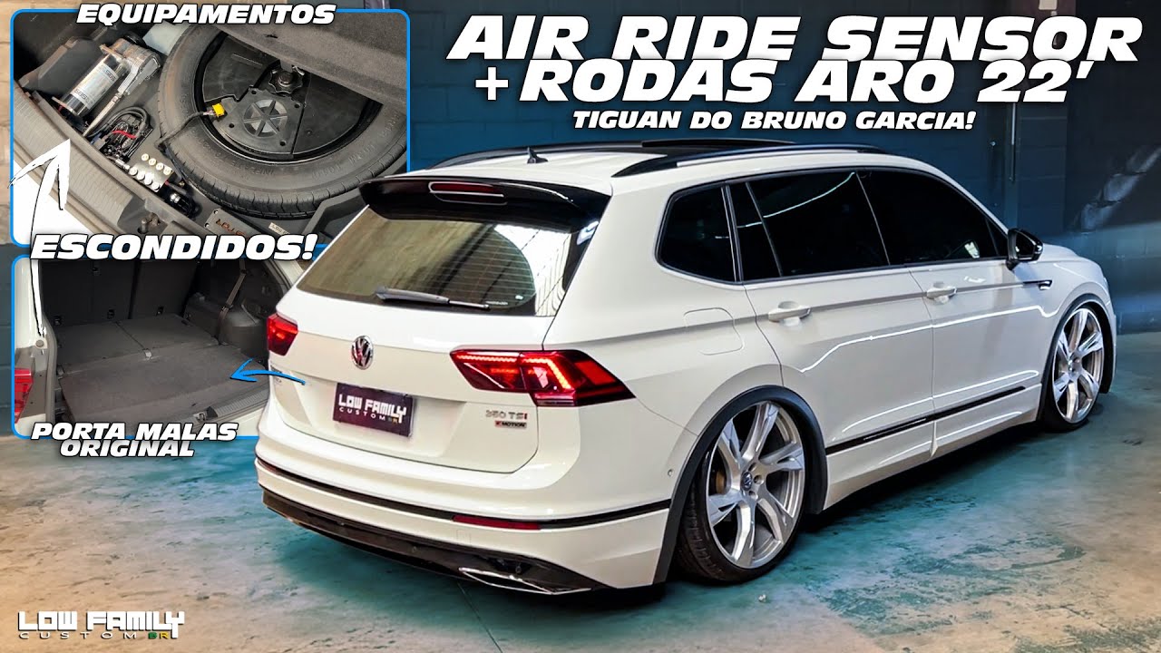 INSTALAÇÃO ESCONDIDA E PORTA MALAS ORIGINAL! SUSPENSÃO A AR C/ SENSOR DE POSIÇÃO E RODAS ARO 22'