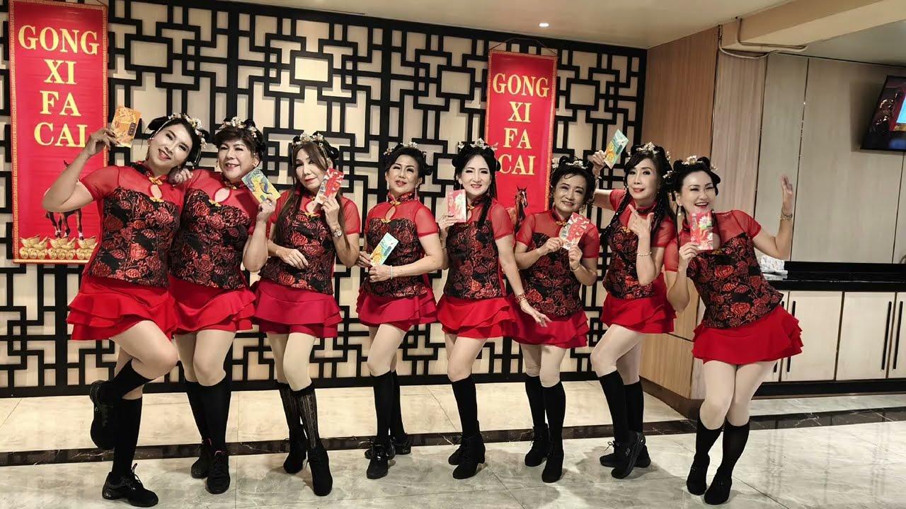 Fu Qi Ma Shang Lai 福气马上来 dance by Galaxy Poco Poco Group 1 