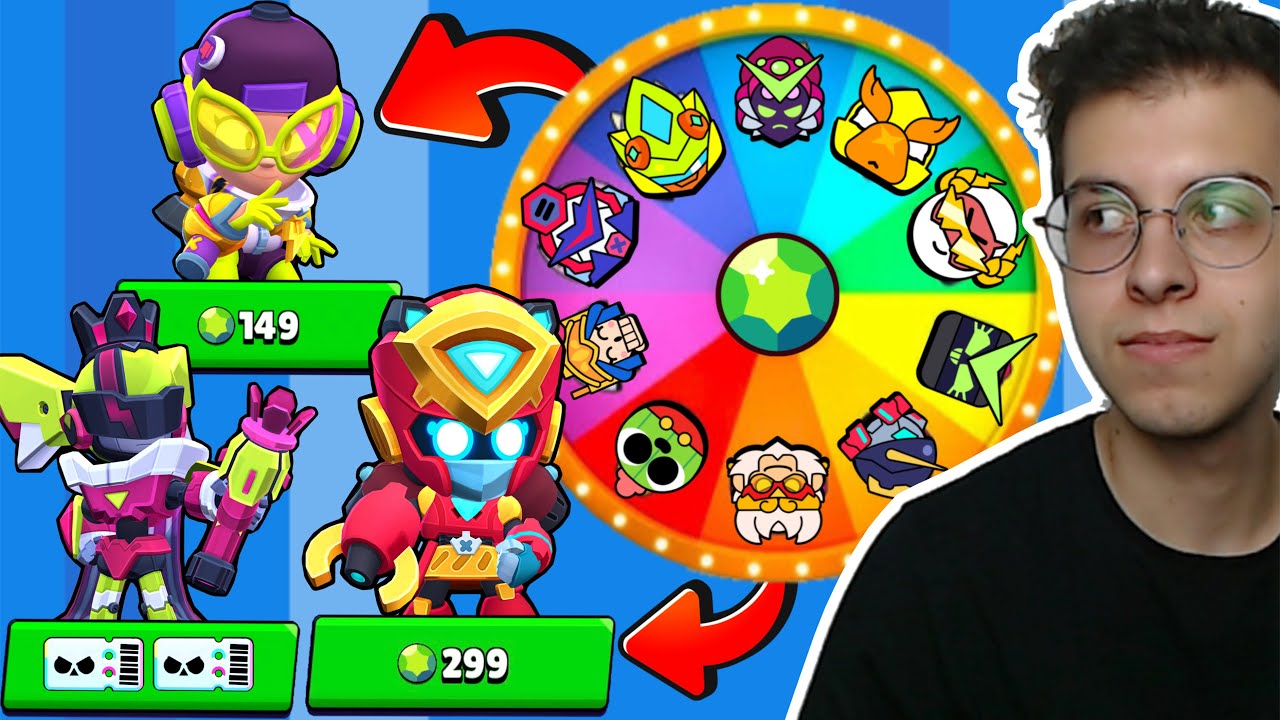 GÖREVİ YAPAMAZSAM ÇARKTAN ÇIKAN KOSTÜMÜ SATIN ALIYORUM (5 YENİ KOSTÜM) !! BRAWL STARS