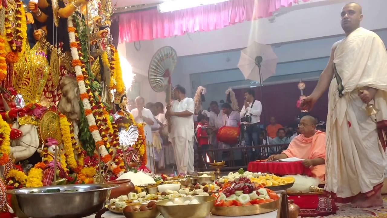 Ramkrishna mission Mumbai Durga puja 2016 Aarti