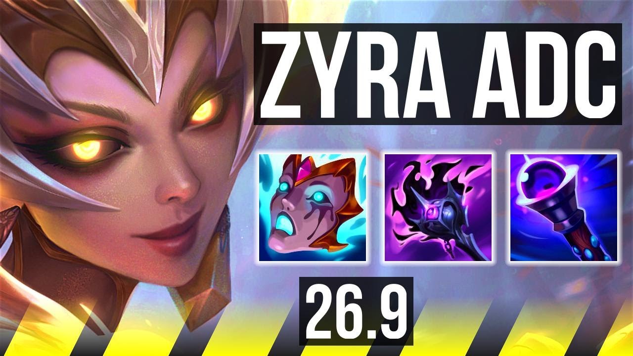 ZYRA & Lux vs JHIN & Rell (ADC) | 47K damage | NA Challenger | 26.9