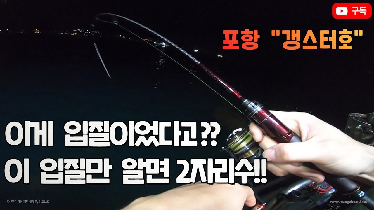 [먹물피싱] 포항 팁런 무늬오징어 !! 이런 입질만 잘파악하면 쉬운 2자리수 !!(포항 갱스터호)