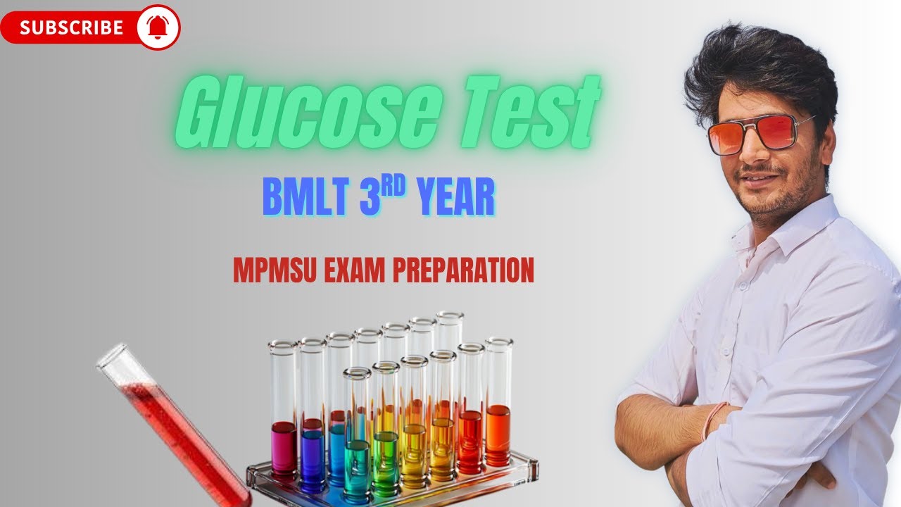 Glucose Test | | Biochemistry  exam preparation | BMLT 3rd Year Class by B. L. Patidar