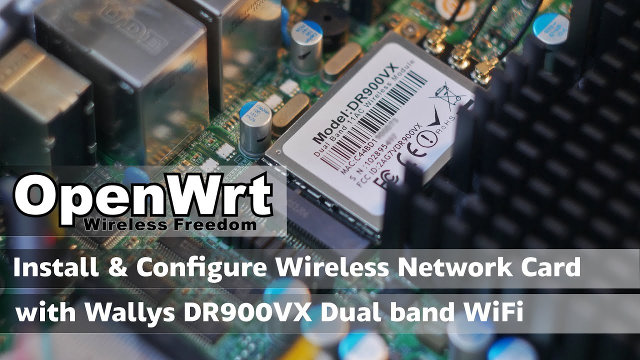 OpenWRT — Установка и настройка беспроводного сетевого адаптера — Wallys DR900VX Dual Band WiFi