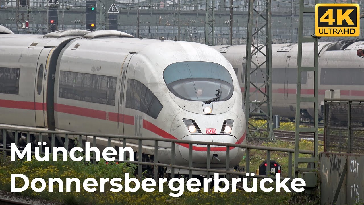München Donnersbergerbrücke - 10.11.2024: Vormittag im Münchener Schienenverkehr
