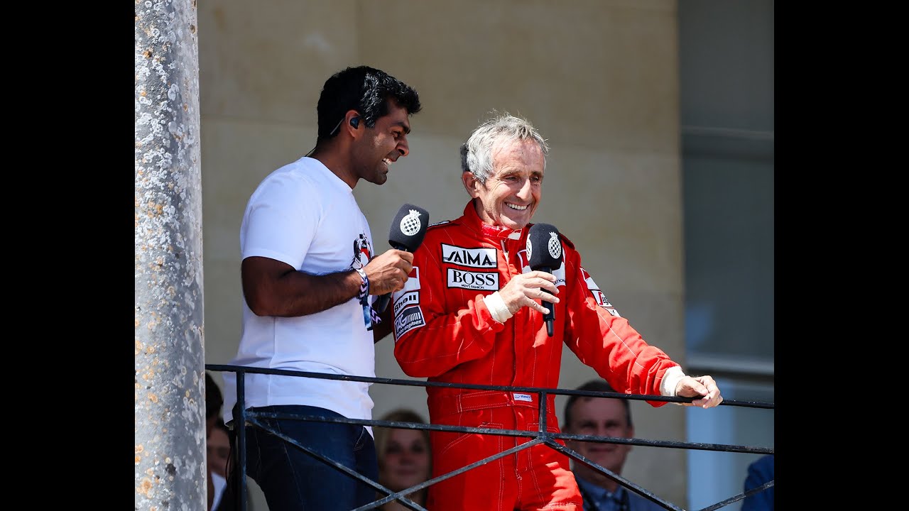 Goodwood Festival of Speed 2025 - Alain Prost balcony celebration