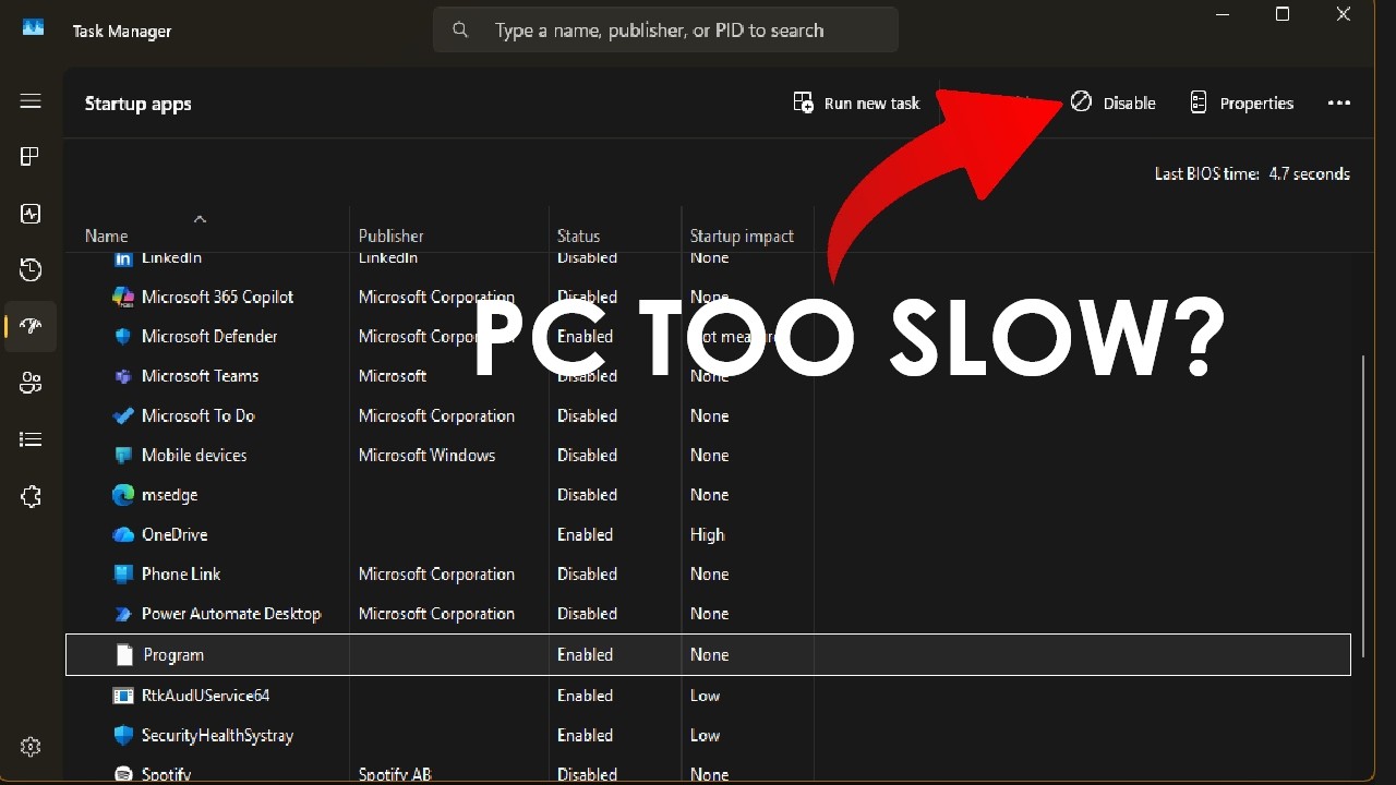 How to Disable Startup Apps in Windows 11