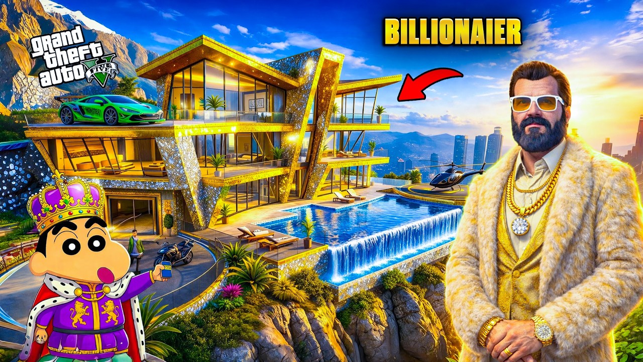 GTA 5 :Shinchan🤣 Become Billionaier in Los Santos & Save Rampage Full Fun #bommalu #gta5telugu #gta5