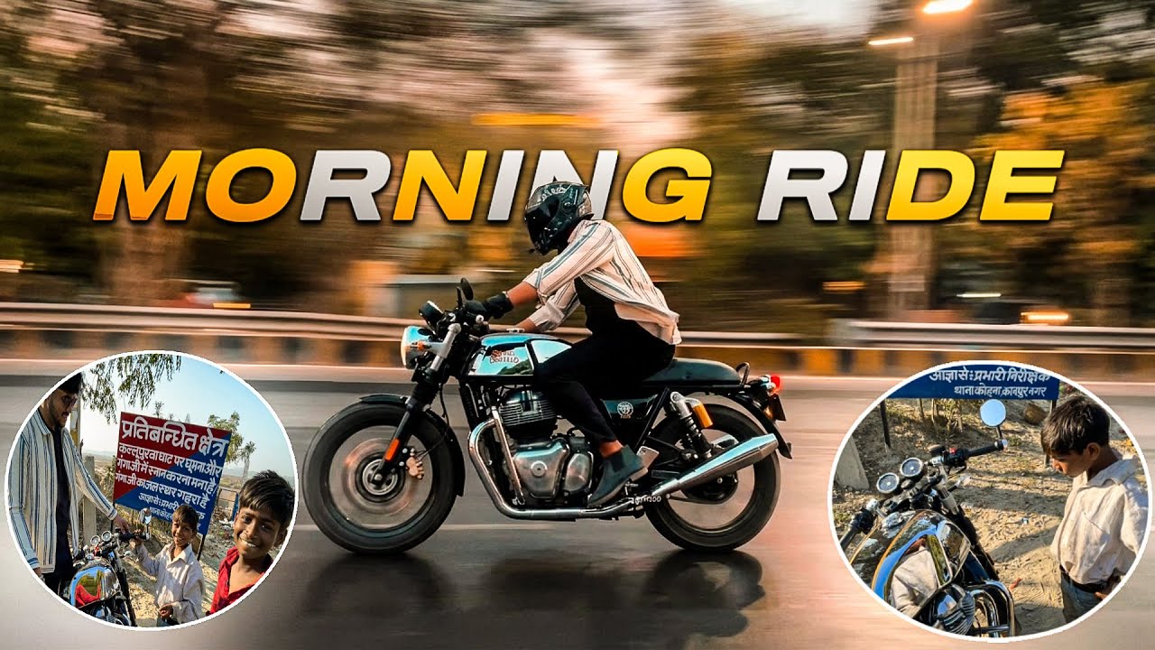 These Kids Had One Request for My GT650… 😳 | Unexpected Morning Ride |  Continental GT 650 ​
