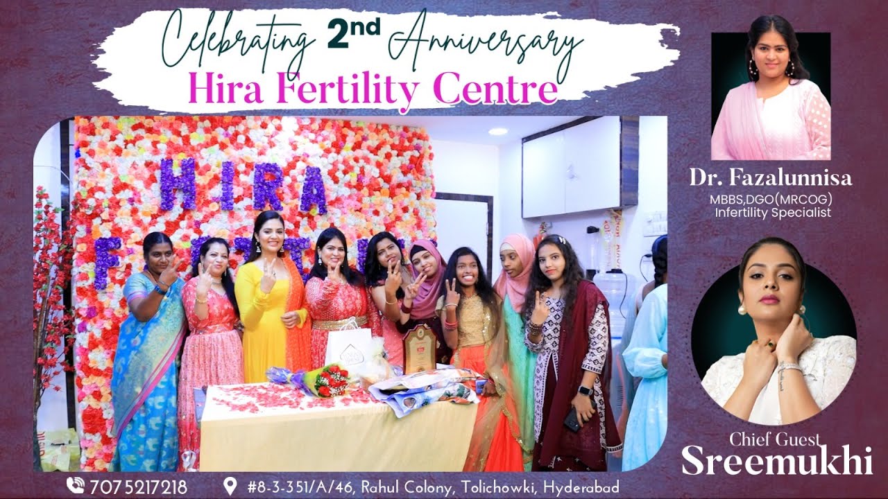 Hira Fertility 2nd Anniversary Celebrations | The Unforgettable Moments With@Sreemukhi