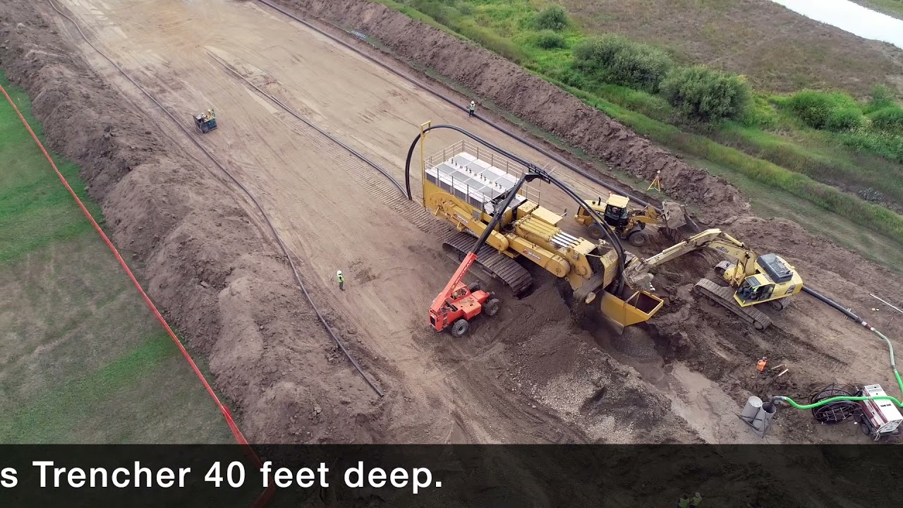 Horizontal High Volume Water Supply for Cities and Townships - One Pass Trenching