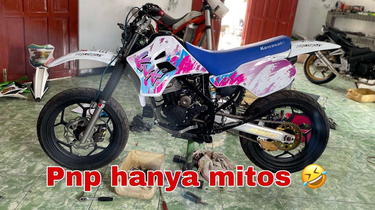 Pasang body jadul klx 150