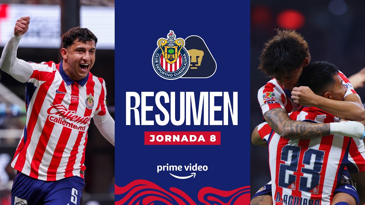 &iexcl;TODOS LOS GOLES DEL PARTIDO! | RESUMEN COMPLETO | CHIVAS vs PUMAS J8 AP26