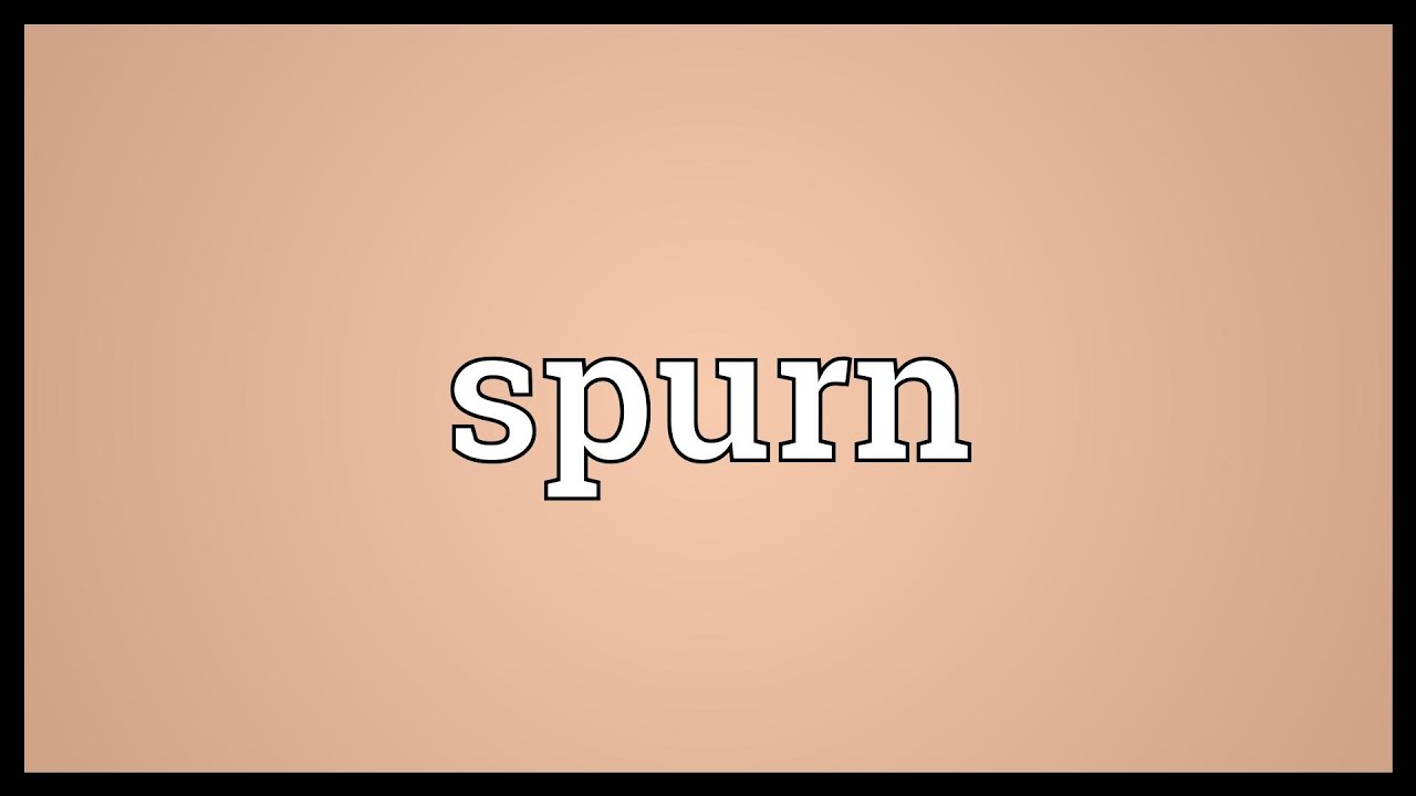 Spurn Meaning